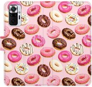 iSaprio flip puzdro Donuts Pattern 03 pre Xiaomi Redmi Note 10 Pro - Kryt na mobil