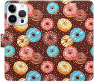 iSaprio flip pouzdro Donuts Pattern pro iPhone 15 Pro - Phone Cover