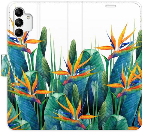 iSaprio flip pouzdro Exotic Flowers 02 pro Samsung Galaxy A04s - Phone Cover - Main image