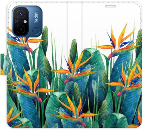 iSaprio flip pouzdro Exotic Flowers 02 pro Xiaomi Redmi 12C - Phone Cover - Main image