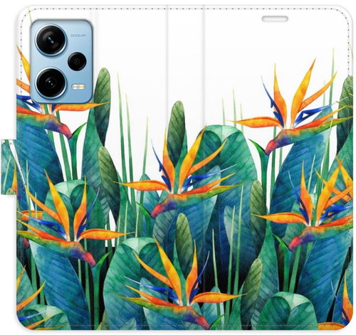 iSaprio flip pouzdro Exotic Flowers 02 pro Xiaomi Redmi Note 12 Pro+ 5G - Phone Cover - Main image