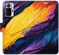 iSaprio flip pouzdro Fire Paint pro Xiaomi Redmi Note 10 Pro - Phone Cover