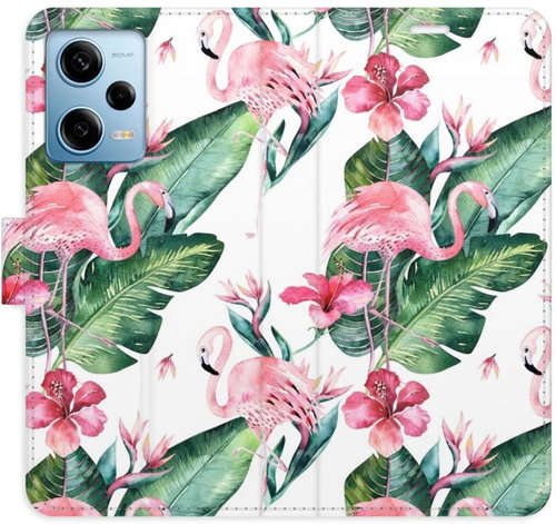 iSaprio flip pouzdro Flamingos Pattern pro Xiaomi Redmi Note 12 Pro 5G / Poco X5 Pro 5G - Phone Cover - Main image