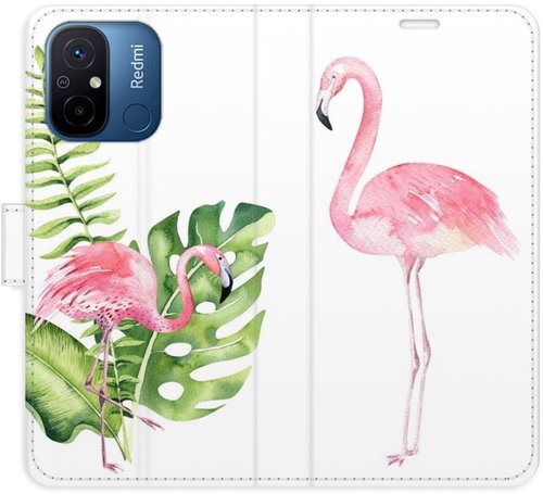 iSaprio flip pouzdro Flamingos pro Xiaomi Redmi 12C - Phone Cover - Main image