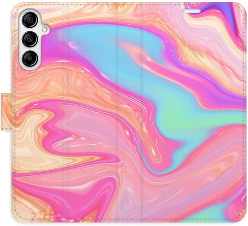 iSaprio flip pouzdro Abstract Paint 07 pro Samsung Galaxy A14 / A14 5G - Phone Cover - Main image
