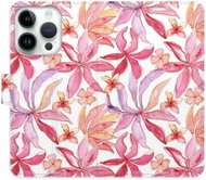 iSaprio flip pouzdro Flower Pattern 10 pro iPhone 15 Pro - Phone Cover