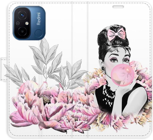 iSaprio flip pouzdro Girl with bubble pro Xiaomi Redmi 12C - Phone Cover - Main image