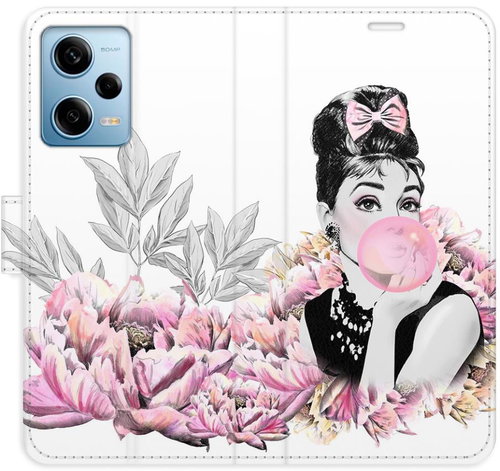 iSaprio flip pouzdro Girl with bubble pro Xiaomi Redmi Note 12 Pro 5G / Poco X5 Pro 5G - Phone Cover - Main image