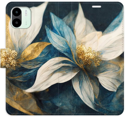 iSaprio flip pouzdro Gold Flowers pro Xiaomi Redmi A1 / A2 - Phone Cover - Main image