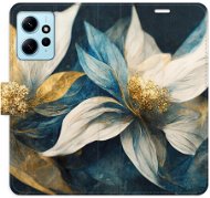 iSaprio flip pouzdro Gold Flowers pro Xiaomi Redmi Note 12 5G - Phone Cover