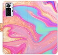 iSaprio flip puzdro Abstract Paint 07 pre Xiaomi Redmi Note 10 Pro - Kryt na mobil