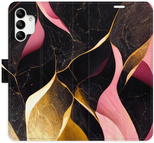 iSaprio flip pouzdro Gold Pink Marble 02 pro Samsung Galaxy A04s - Phone Cover - Main image