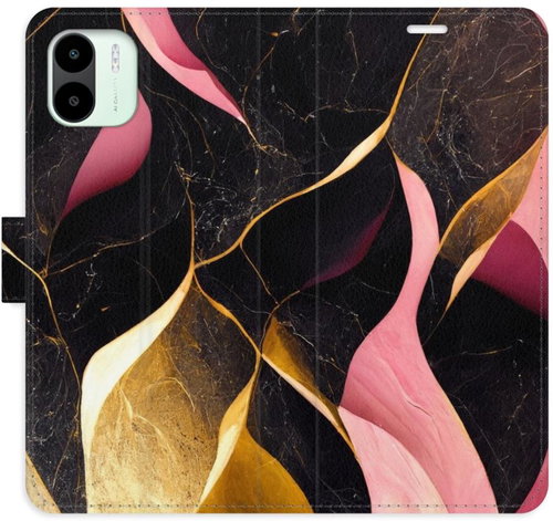 iSaprio flip pouzdro Gold Pink Marble 02 pro Xiaomi Redmi A1 / A2 - Phone Cover - Main image