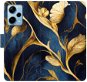 Phone Cover iSaprio flip pouzdro GoldBlue pro Xiaomi Redmi Note 12 Pro+ 5G - Kryt na mobil
