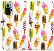 iSaprio flip puzdro Ice Cream Pattern pre Xiaomi Redmi Note 10 Pro - Kryt na mobil