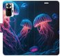 Phone Cover iSaprio flip pouzdro Jellyfish pro Xiaomi Redmi Note 10 Pro - Kryt na mobil
