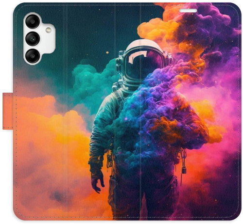 iSaprio flip pouzdro Astronaut in Colours 02 pro Samsung Galaxy A04s - Phone Cover - Main image