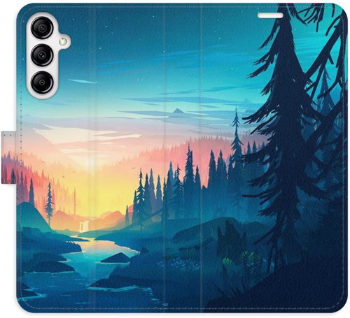 iSaprio flip pouzdro Magical Landscape pro Samsung Galaxy A14 / A14 5G - Phone Cover - Main image