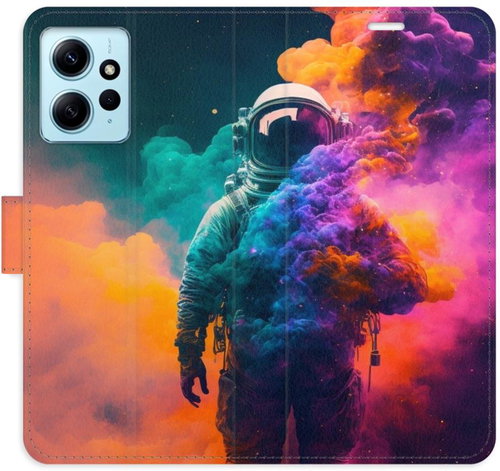 iSaprio flip pouzdro Astronaut in Colours 02 pro Xiaomi Redmi Note 12 5G - Phone Cover - Main image