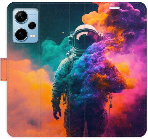 iSaprio flip pouzdro Astronaut in Colours 02 pro Xiaomi Redmi Note 12 Pro+ 5G - Phone Cover - Main image