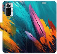 iSaprio flip puzdro Orange Paint 02 pre Xiaomi Redmi Note 10 Pro - Kryt na mobil