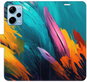 Phone Cover iSaprio flip case Orange Paint 02 for Xiaomi Redmi Note 12 Pro+ 5G - Kryt na mobil