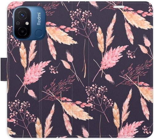 iSaprio flip pouzdro Ornamental Flowers 02 pro Xiaomi Redmi 12C - Phone Cover - Main image