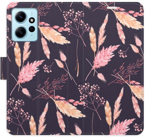 iSaprio flip pouzdro Ornamental Flowers 02 pro Xiaomi Redmi Note 12 5G - Phone Cover - Main image