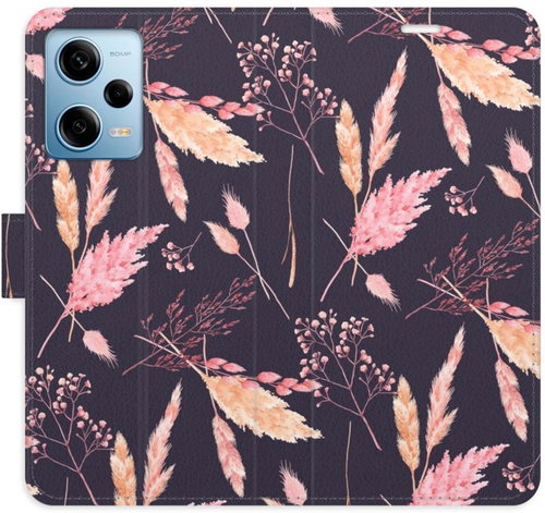 iSaprio flip pouzdro Ornamental Flowers 02 pro Xiaomi Redmi Note 12 Pro 5G / Poco X5 Pro 5G - Phone Cover - Main image