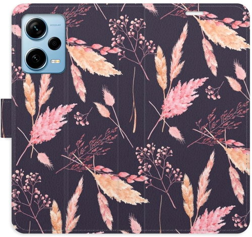 iSaprio flip pouzdro Ornamental Flowers 02 pro Xiaomi Redmi Note 12 Pro+ 5G - Phone Cover - Main image