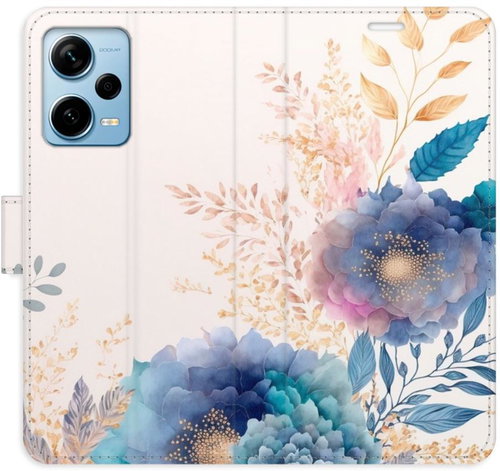 iSaprio flip pouzdro Ornamental Flowers 03 pro Xiaomi Redmi Note 12 Pro+ 5G - Phone Cover - Main image