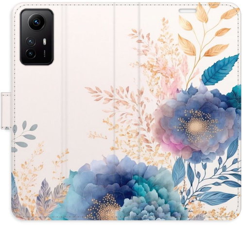 iSaprio flip pouzdro Ornamental Flowers 03 pro Xiaomi Redmi Note 12S - Phone Cover - Main image