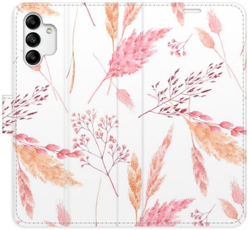 iSaprio flip pouzdro Ornamental Flowers pro Samsung Galaxy A04s - Phone Cover - Main image