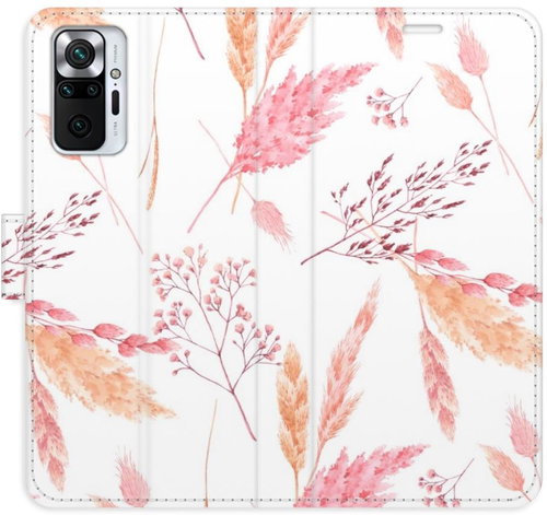 iSaprio flip pouzdro Ornamental Flowers pro Xiaomi Redmi Note 10 Pro - Phone Cover - Main image