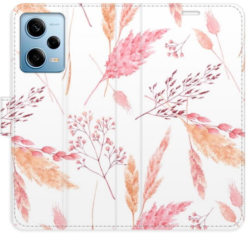 iSaprio flip pouzdro Ornamental Flowers pro Xiaomi Redmi Note 12 Pro 5G / Poco X5 Pro 5G - Phone Cover - Main image