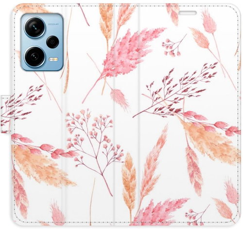 iSaprio flip pouzdro Ornamental Flowers pro Xiaomi Redmi Note 12 Pro+ 5G - Phone Cover - Main image