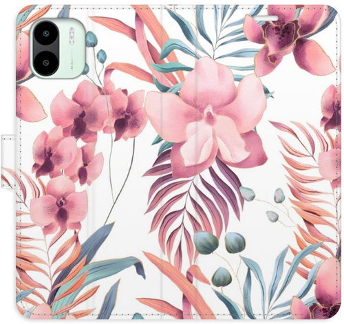 iSaprio flip pouzdro Pink Flowers 02 pro Xiaomi Redmi A1 / A2 - Phone Cover - Main image