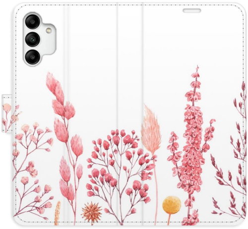 iSaprio flip pouzdro Pink Flowers 03 pro Samsung Galaxy A04s - Phone Cover - Main image