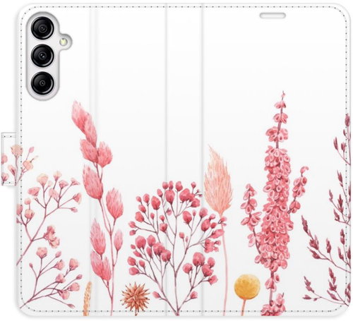 iSaprio flip pouzdro Pink Flowers 03 pro Samsung Galaxy A14 / A14 5G - Phone Cover - Main image