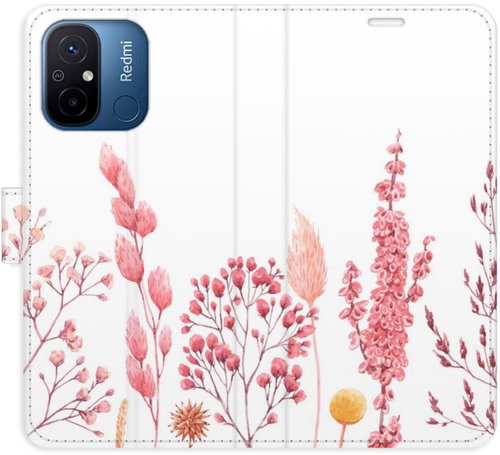 iSaprio flip pouzdro Pink Flowers 03 pro Xiaomi Redmi 12C - Phone Cover - Main image