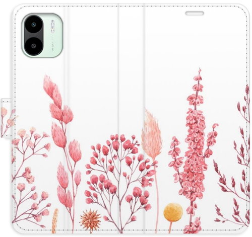 iSaprio flip pouzdro Pink Flowers 03 pro Xiaomi Redmi A1 / A2 - Phone Cover - Main image