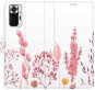 iSaprio flip puzdro Pink Flowers 03 pre Xiaomi Redmi Note 10 Pro - Kryt na mobil