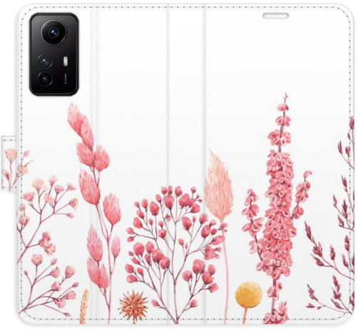 iSaprio flip pouzdro Pink Flowers 03 pro Xiaomi Redmi Note 12S - Phone Cover - Main image