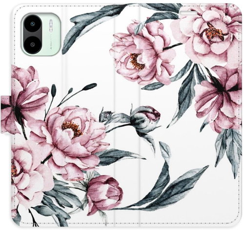 iSaprio flip pouzdro Pink Flowers pro Xiaomi Redmi A1 / A2 - Phone Cover - Main image