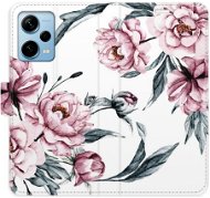 iSaprio flip puzdro Pink Flowers pre Xiaomi Redmi Note 12 Pro+ 5G - Kryt na mobil