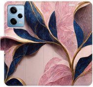 iSaprio flip puzdro Pink Leaves pre Xiaomi Redmi Note 12 Pro 5G/Poco X5 Pro 5G - Kryt na mobil