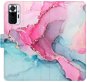 Phone Cover iSaprio flip pouzdro PinkBlue Marble pro Xiaomi Redmi Note 10 Pro - Kryt na mobil