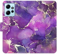 iSaprio flip pouzdro Purple Marble pro Xiaomi Redmi Note 12 5G - Phone Cover