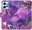Pouzdro Purple Marble pro Xiaomi Redmi Note 12 5G