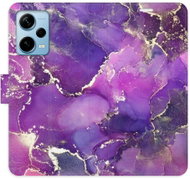 iSaprio flip pouzdro Purple Marble pro Xiaomi Redmi Note 12 Pro+ 5G - Phone Cover